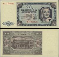 20 złotych 1.07.1948, seria KF, numeracja 356878