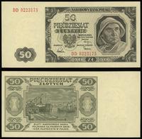 50 złotych 1.07.1948, seria DD, numeracja 022317