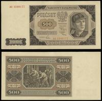 500 złotych 1.07.1948, seria AG, numeracja 15461