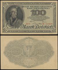 100 marek polskich 15.02.1919, seria G, numeracj