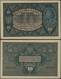 10 marek polskich 23.08.1919, seria II-AF, numer