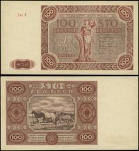 100 złotych 15.07.1947, seria E, numeracja 75570