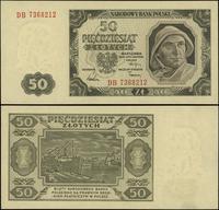 50 złotych 1.07.1948, seria DB, numeracja 736821