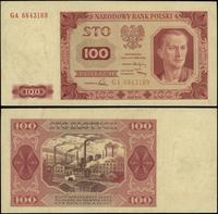 100 złotych 1.07.1948, seria GA, numeracja 66431