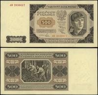 500 złotych 1.07.1948, seria AN, numeracja 28306