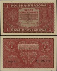 1 marka polska 23.08.1919, seria I-KF, numeracja