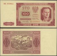 100 złotych 1.07.1948, seria HG, numeracja 33396