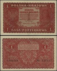 1 marka polska 23.08.1919, seria I-DX, numeracja