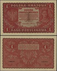 1 marka polska 23.08.1919, seria I-BJ, numeracja