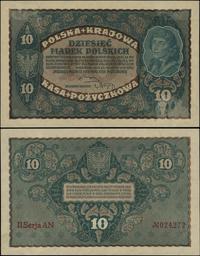 10 marek polskich 23.08.1919, seria II-AN, numer