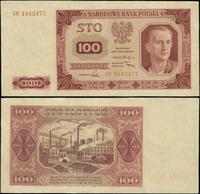 100 złotych 1.07.1948, seria CU, numeracja 18121