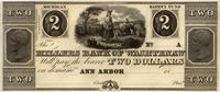 2 dolary lata 1837-1839, Millers Bank of Washten