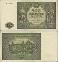 500 złotych 15.01.1946, seria G, numeracja 83042