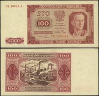 100 złotych 1.07.1948, seria FR, numeracja 40895
