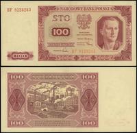 100 złotych 1.07.1948, seria HF, numeracja 91282