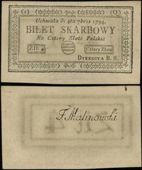 4 złote polskie 4.09.1794, seria 1-Q, Lucow 43q 