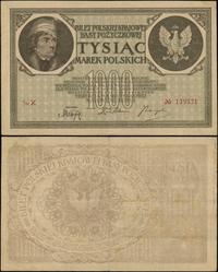 1.000 marek polskich 17.05.1919, znak wodny “pla