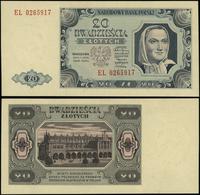 20 złotych 1.07.1948, seria EL, numeracja 026591
