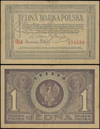 1 marka polska 17.05.1919, seria IBA, numeracja 