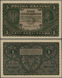5 marek polskich 23.08.1919, seria II-CV, numera