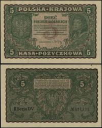 5 marek polskich 23.08.1919, seria II-DV, numera