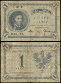 1 złoty 28.02.1919, seria 37 F, numeracja 060946