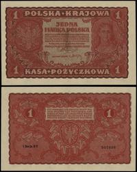 1 marka polska 23.08.1919, seria I-BV, numeracja