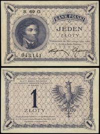 1 złoty 28.02.1919, seria 69 G, numeracja 043141