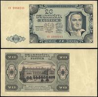 20 złotych 1.07.1948, seria CY, numeracja 398024