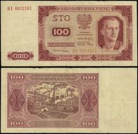 100 złotych 1.07.1948, seria HI, numeracja 08523
