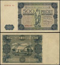 500 złotych 15.07.1947, seria G3, numeracja 8291