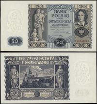 20 złotych 11.11.1936, seria CM, numeracja 07421