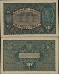 10 marek polskich 23.08.1919, seria II-AR, numer