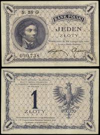 1 złoty 28.02.1919, seria 25 G, numeracja 090738