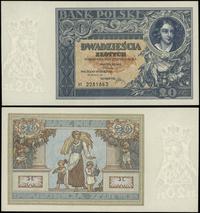 20 złotych 20.06.1931, seria BT, numeracja 22818