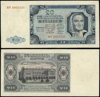 20 złotych 1.07.1948, seria BY, numeracja 395153