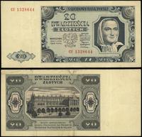 20 złotych 1.07.1948, seria CU, numeracja 132864