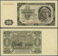 50 złotych 1.07.1948, seria CL, numeracja 835021