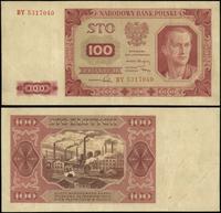 100 złotych 1.07.1948, seria BY, numeracja 53170