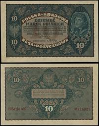 10 marek polskich 23.08.1919, seria II-AK, numer