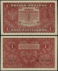 1 marka polska 23.08.1919, seria I-EZ, numeracja