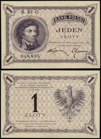 1 złoty 28.02.1919, seria 37 C, numeracja 048895