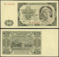 50 złotych 1.07.1948, seria DT, numeracja 016521