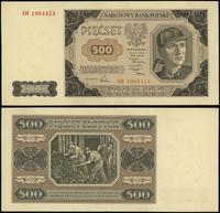 500 złotych 1.07.1948, seria AM, numeracja 10044