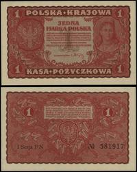 1 marka polska 23.08.1919, seria I-FN, numeracja