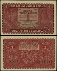 1 marka polska 23.08.1919, seria I-ET, numeracja