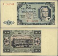 20 złotych 1.07.1948, seria DI, numeracja 105748