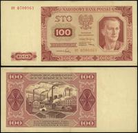 100 złotych 1.07.1948, seria DT, numeracja 07009