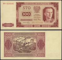 100 złotych 1.07.1948, seria HN, numeracja 92281