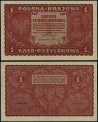 1 marka polska 23.08.1919, seria I-BO, numeracja